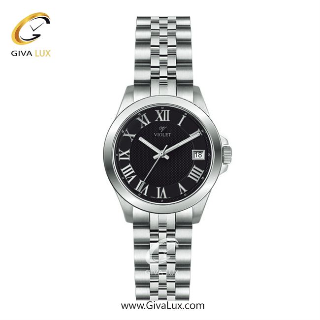 ساعت مچی اورجینال مردانه ویولت VIOLET نقره ای | نقره ای| مشکی| کد رفرنس 0556